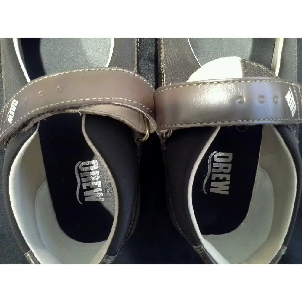 Drew Leather Man Made Brown Orthopedic Shoes Lynco‎ Orthotics sole Inserts